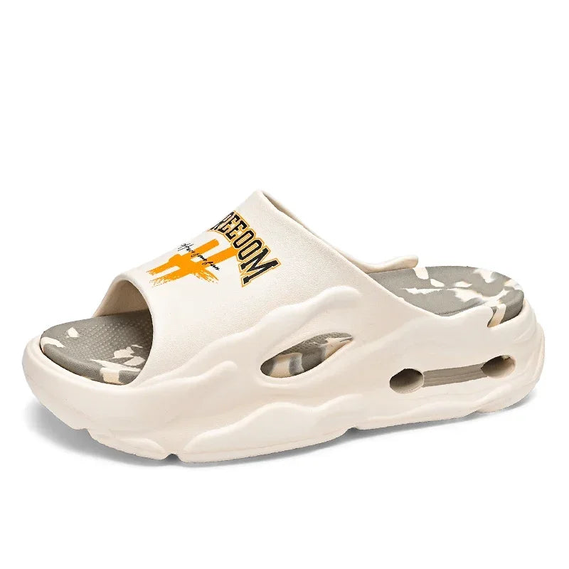 summer new fashion plus size EVA platform soled couple slippers outdoor casual comfortable walking beach trend sandals