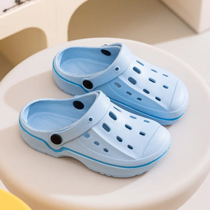 Summer Baby Girl Hole Shoes Sandals Boy Beach Slippers Infantil Children's Garden Shoes Non-Slip Floor Quick Drying Shoes A1214