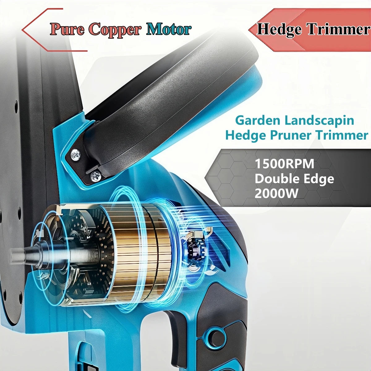 Electric Hedge Trimmer Garden Landscaping