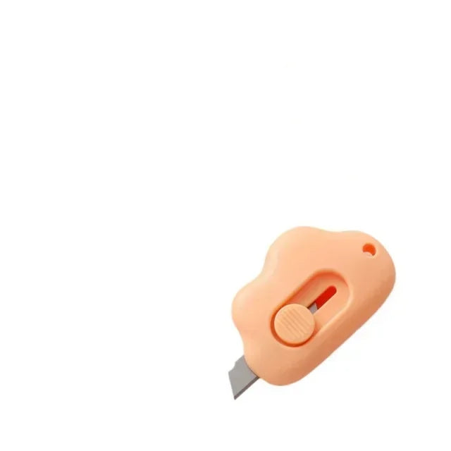 Cute Cloud Mini Retractable Utility Knife Portable Small Pocket Sized Student Art Knife Express Unpacking Office Paper Cutting