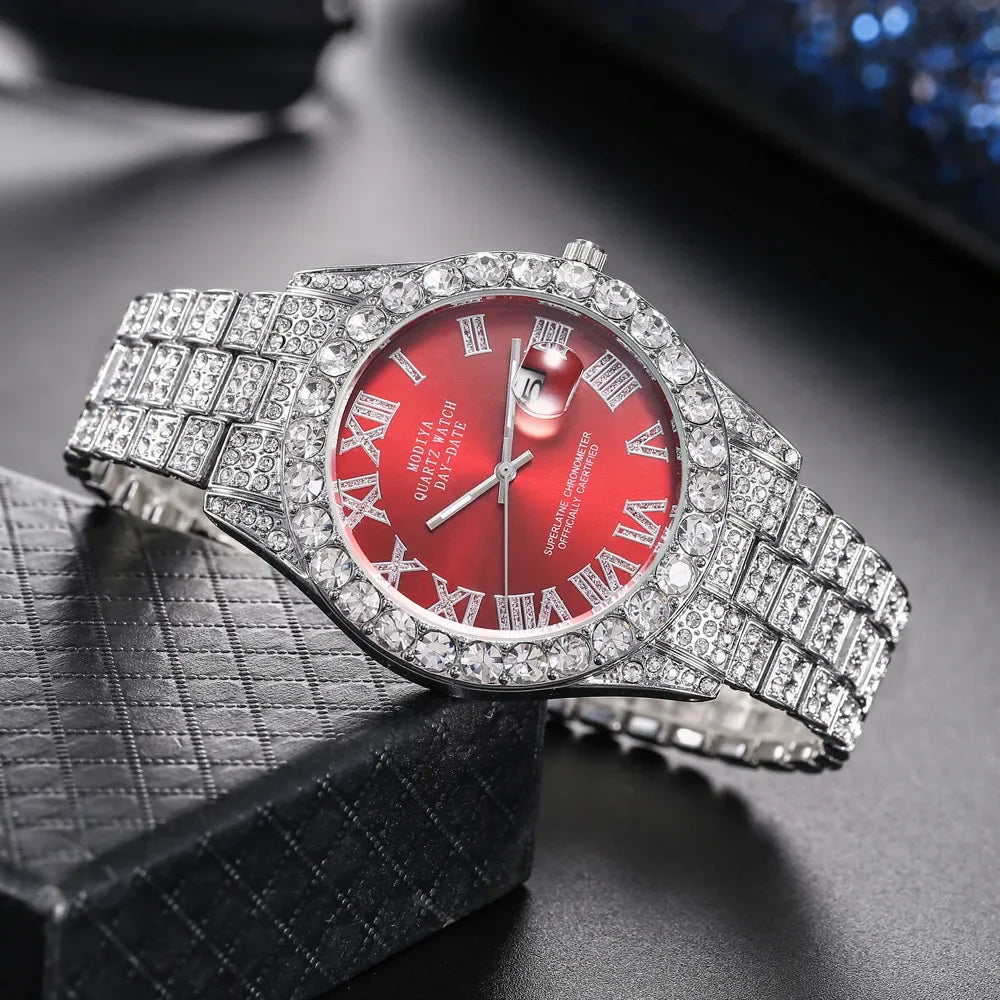 Diamond Bling Men,s Watch