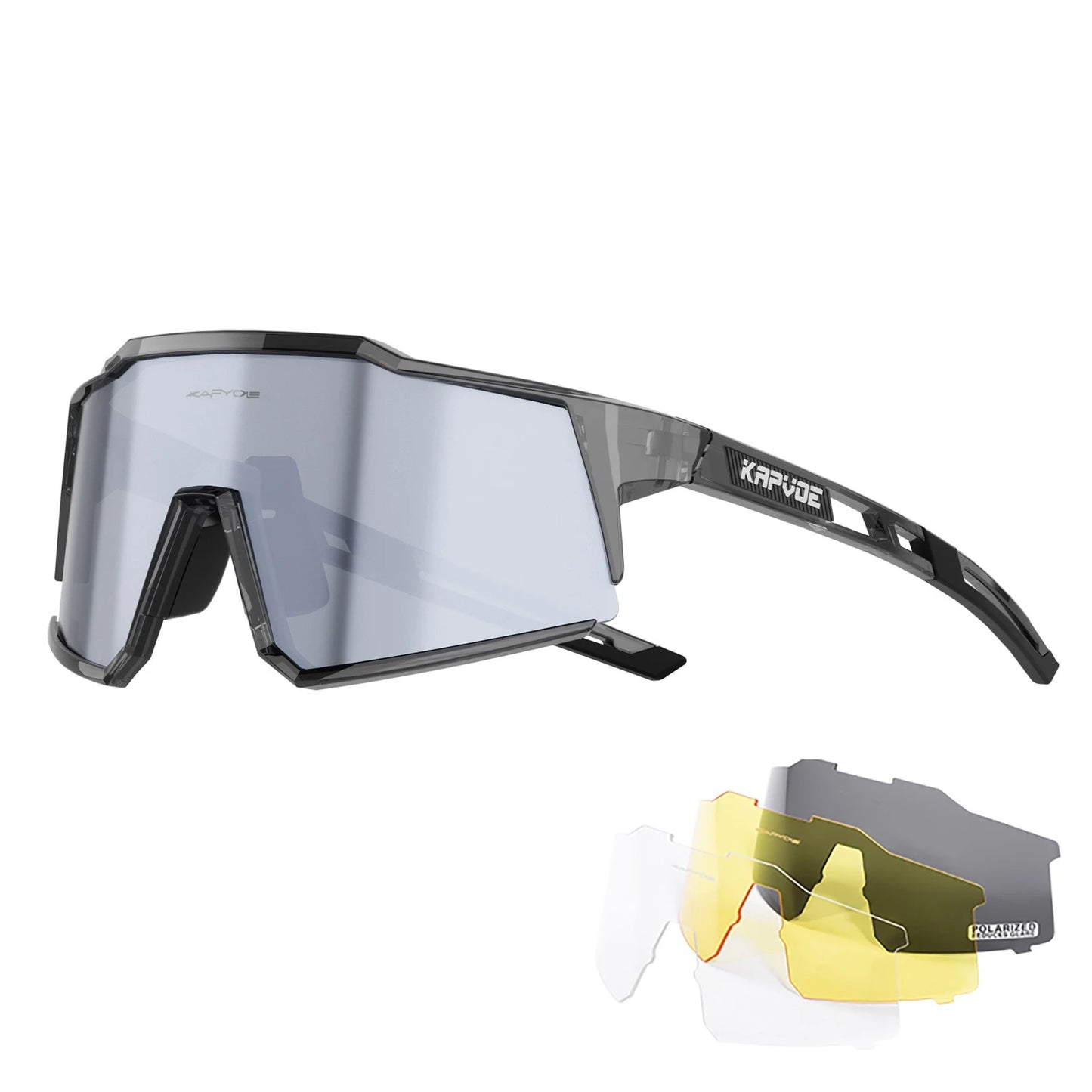 4 Lens Men Women Cycling Glasses Polarized Sport MTB Road Bike Goggles UV400 Bicycle Eyewear Fishing Running Driving Sunglasses