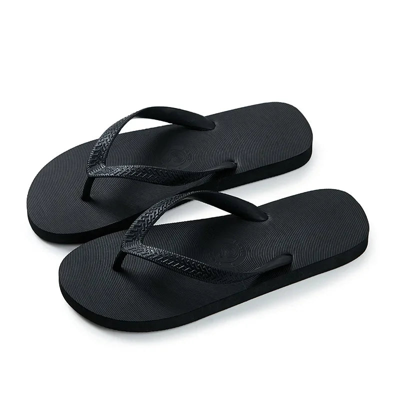 Comfortable Flat Heels Soft Non Slip Summer Slippers Men's Beach Shoes 2025 Casual Wearable Flip Flops for Man Indoor Outdoor