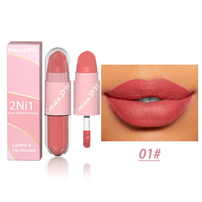 2-in-1 Lippen Stift en Lipgloss