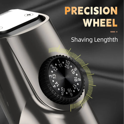 Vacuum Body Trimmer for Men, Adjustable Length with 2 Comb (1-20mm), Electric Vacuum Trimmer for Beard, Mustache, Stubble