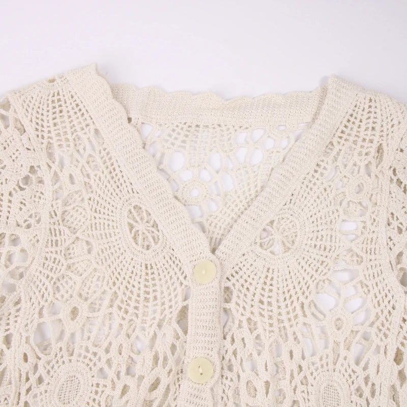 Women Short Sleeve Lace