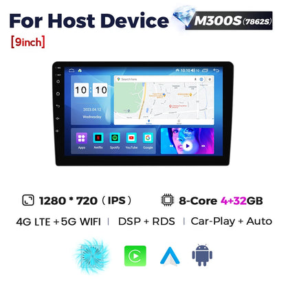 NaviFly 9 10 inch 1280*720 Car Multimedia Video Player Universal Stereo Radio GPS For Volkswagen Nissan Hyundai Kia Toyota