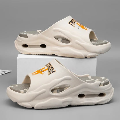 summer new fashion plus size EVA platform soled couple slippers outdoor casual comfortable walking beach trend sandals