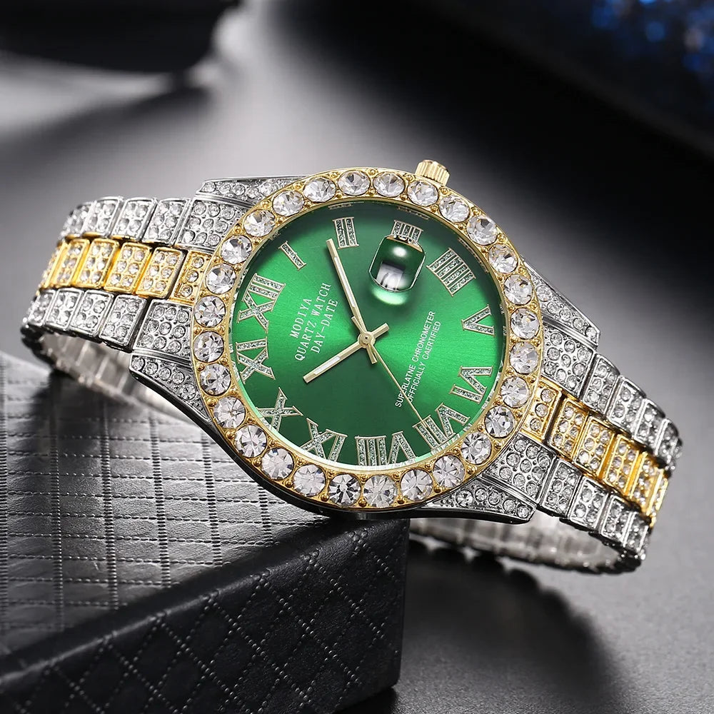 Diamond Bling Men,s Watch