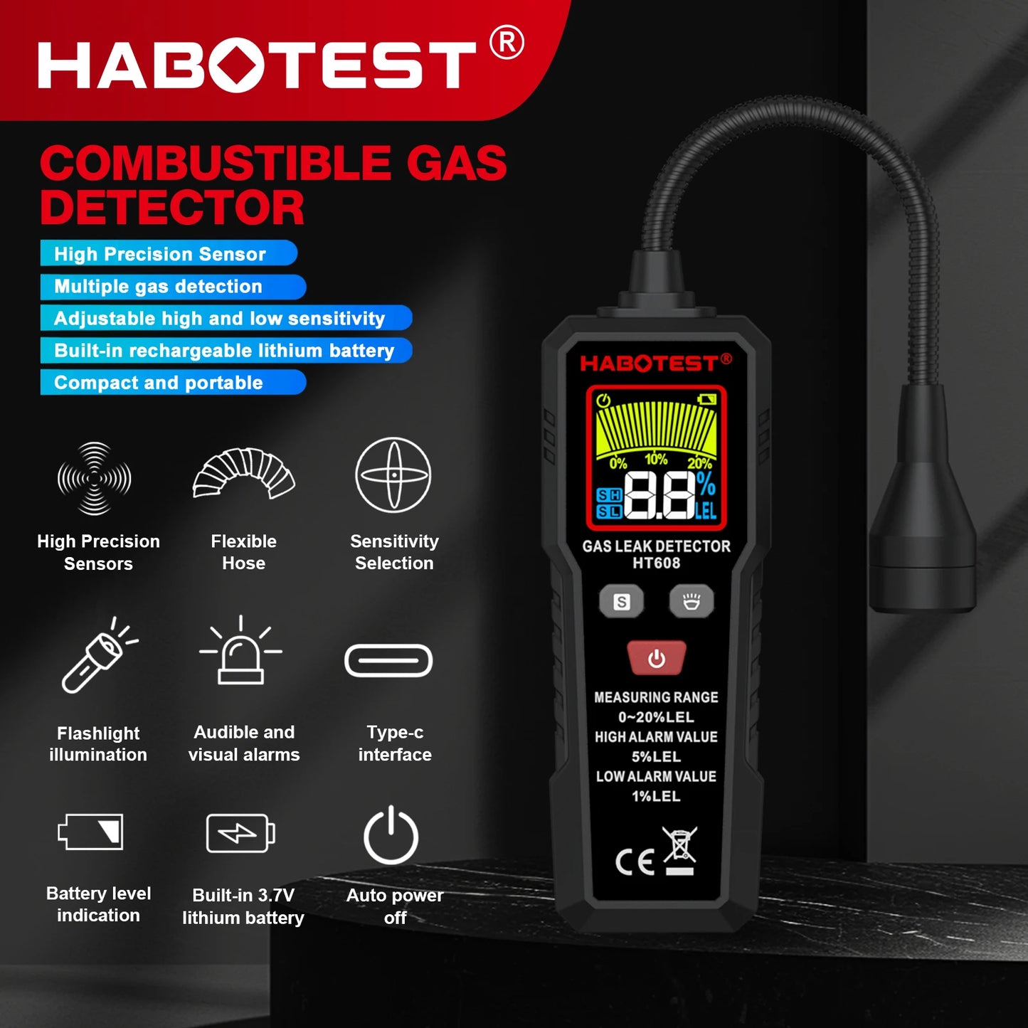 Combustible Natural Gas Leak Detector Sound