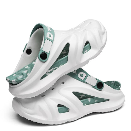 summer new fashion plus size EVA platform soled couple slippers outdoor casual comfortable walking beach trend sandals