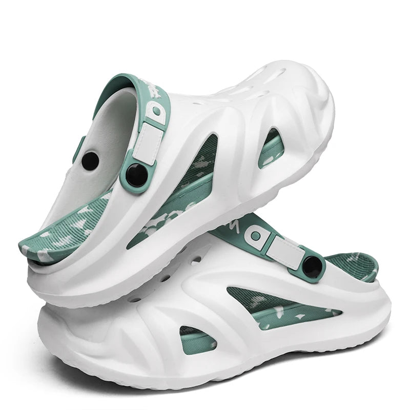 summer new fashion plus size EVA platform soled couple slippers outdoor casual comfortable walking beach trend sandals