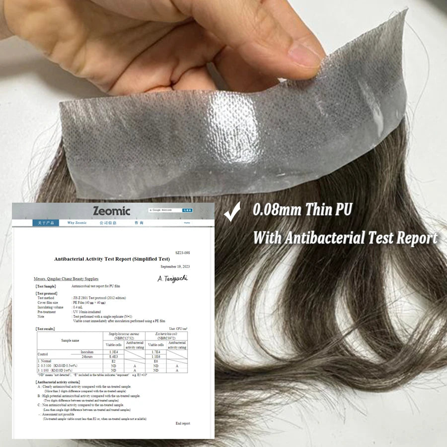 Heren Toupet Zwart Bruin Haar