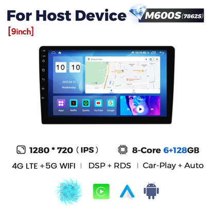 NaviFly 9 10 inch 1280*720 Car Multimedia Video Player Universal Stereo Radio GPS For Volkswagen Nissan Hyundai Kia Toyota