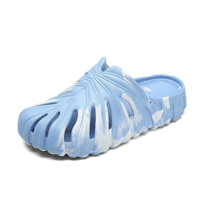 Male Slipper Platform Cloud Monstera Funny Leaf Home Soft Slides Sandals Outdoor Summer Ladies House Shoe Flat Men Female Beach