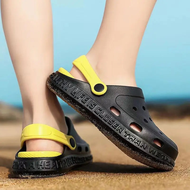Unisex Child Summer Beach Shoes Indoor Non-slip Sandals Clogs Boys Slip On PVC Toddler Sandals Slides Children Garden Shoes