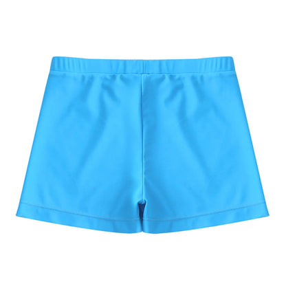 Kids Girls Shorts Summer Stretchy Swimming Shorts for Yoga Sports Gymnastic Swimming Bathing Beachwear Children Shorts Pants