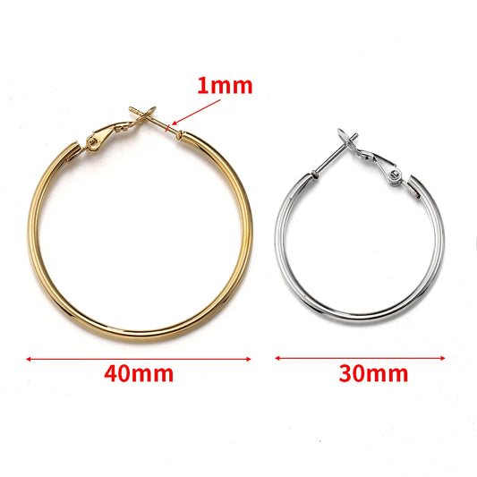 Big Circle Earring Gold Color