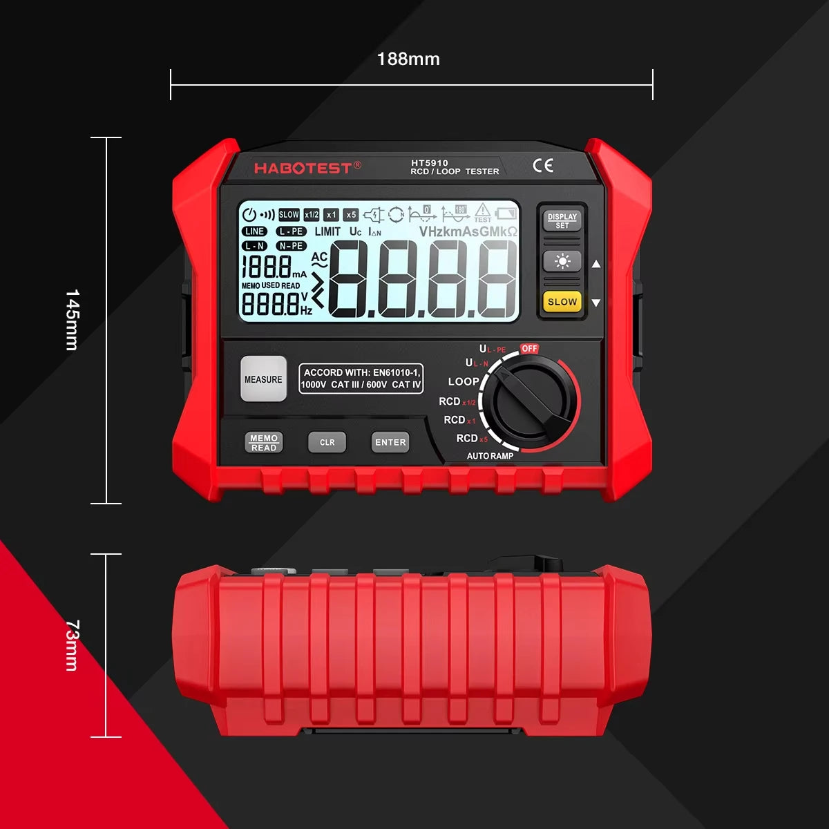Tester LCD Digital Resistance Meter
