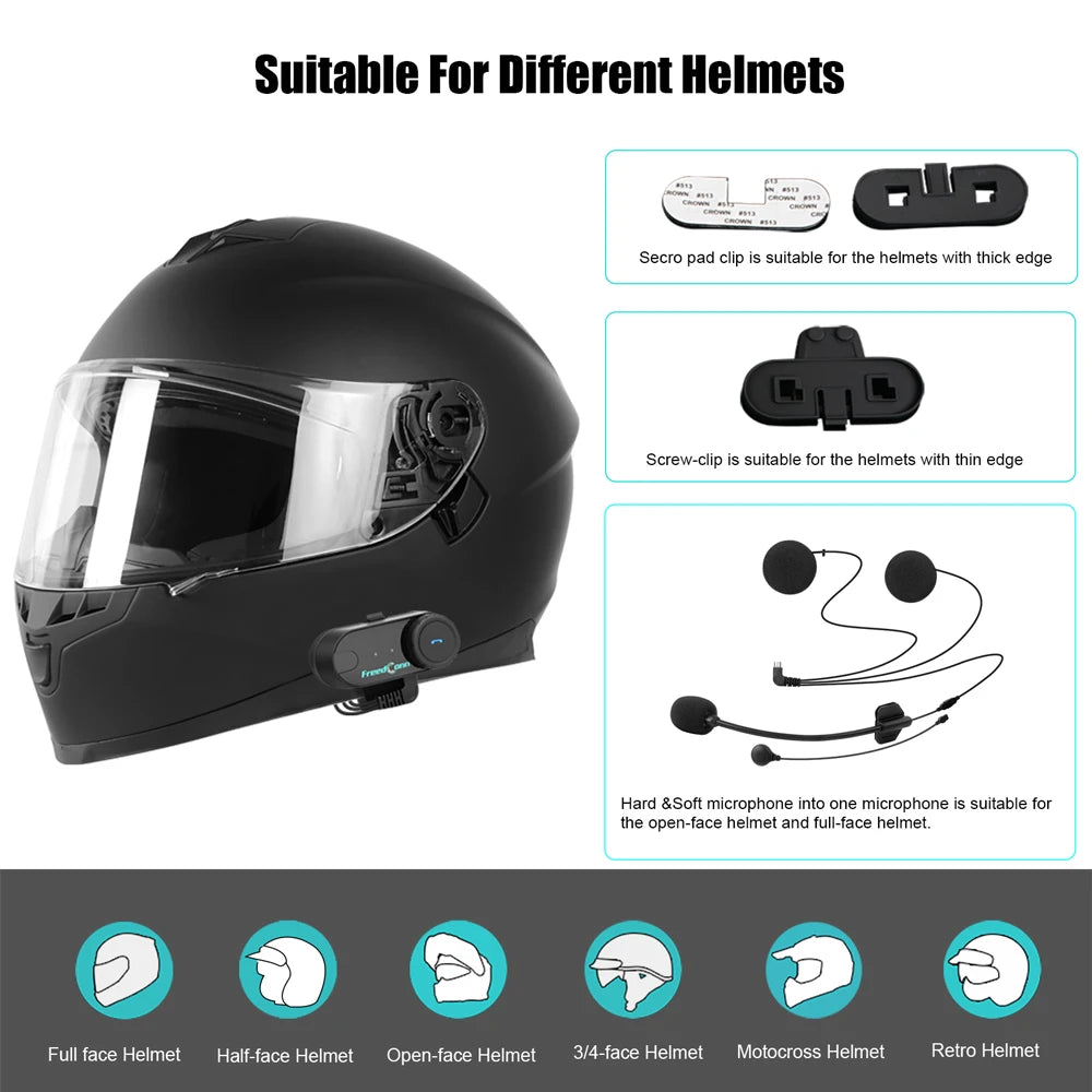 Freedconn Original Motorcycle Helmet Intercom