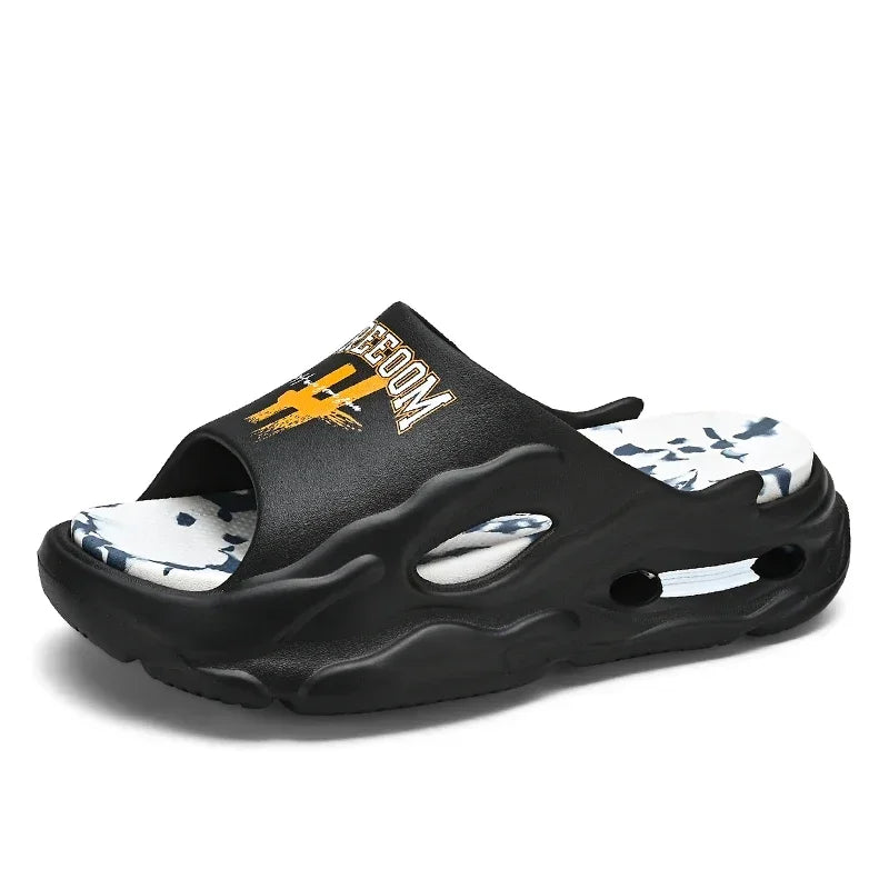 summer new fashion plus size EVA platform soled couple slippers outdoor casual comfortable walking beach trend sandals