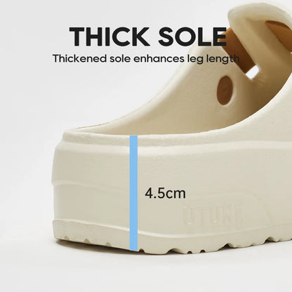 UTUNE Summer Women's Flat Sandals EVA All Season High Heel Soft Sole Outdoor Shoes Minimalist Casual Non Slip Men's New Shoes