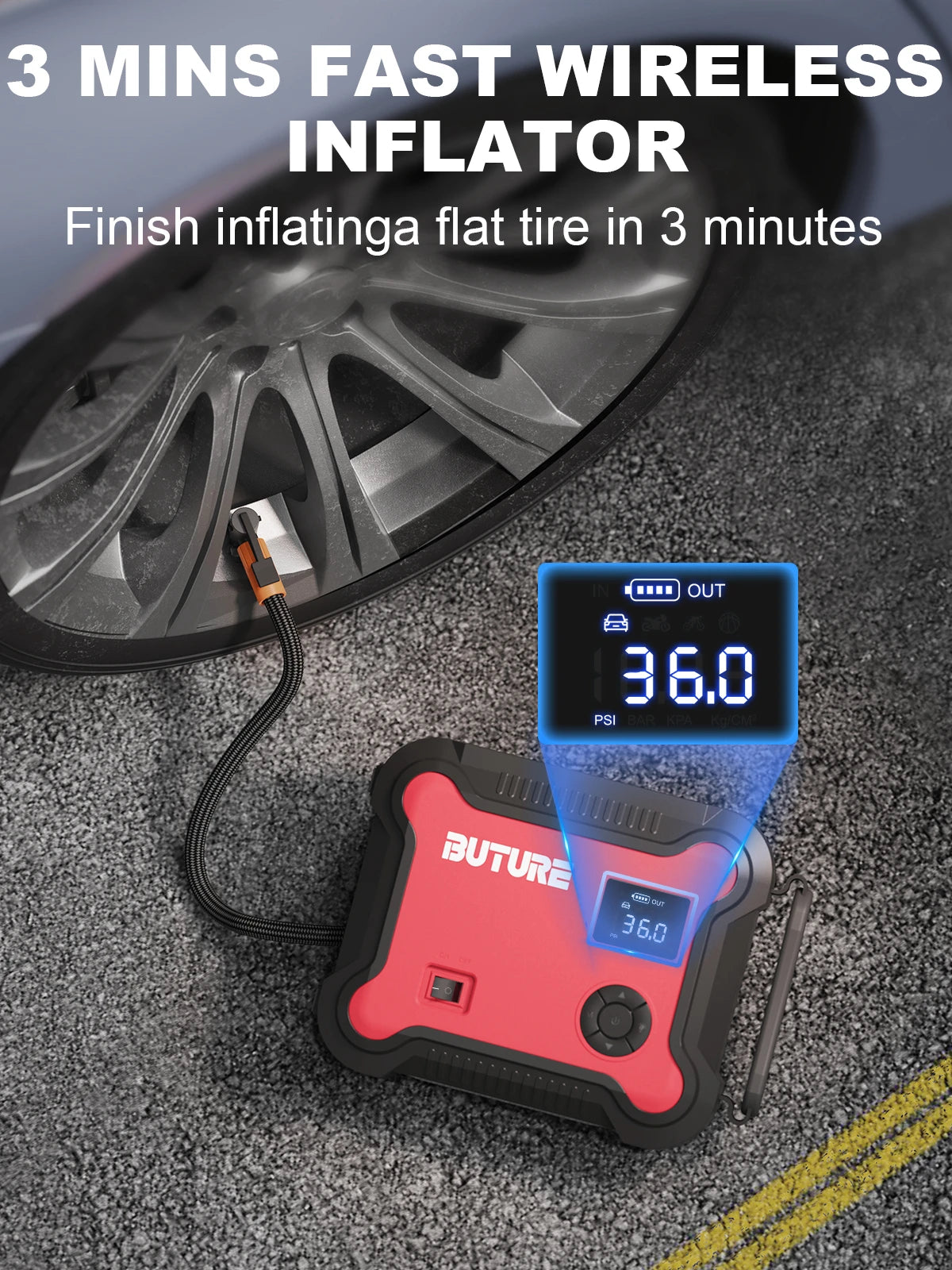Car Jump Start  Air Compressor