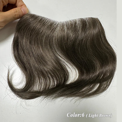 Heren Toupet Zwart Bruin Haar