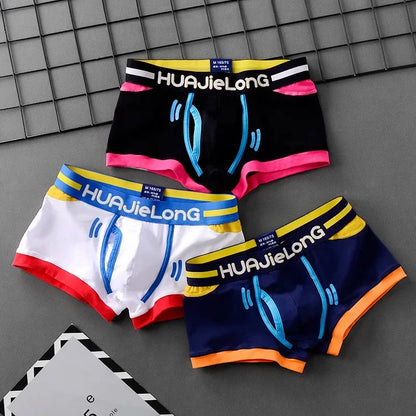 Mens Boxer Shorts Personalized Print Men's Panties Man Boxers Cotton Multicolor Panties Summer Breathable Underpants 2024 New