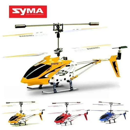 New Syma Remote Controlled Helicopter S107g Three Channels Twin Paddle Multi-function Remote Control Plane Model Kids Toy Gift