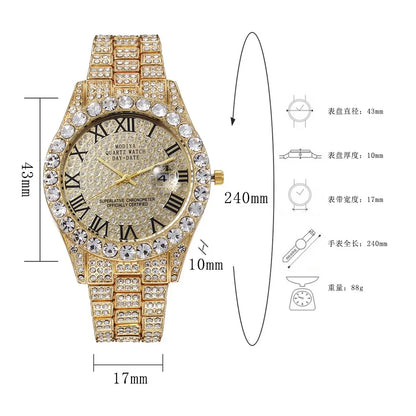 Diamond Bling Men,s Watch