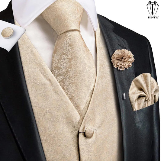 Mens Vests  Set Suit Wedding