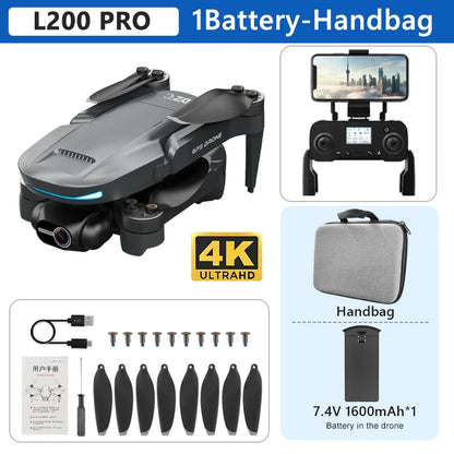 L200 PRO MAX Drone 4K Profesional 2-Axis Gimbal 360° Obstacle Avoidance Brushless Motor GPS 5G WIFI FPV Quadcopter Toys RC Drone