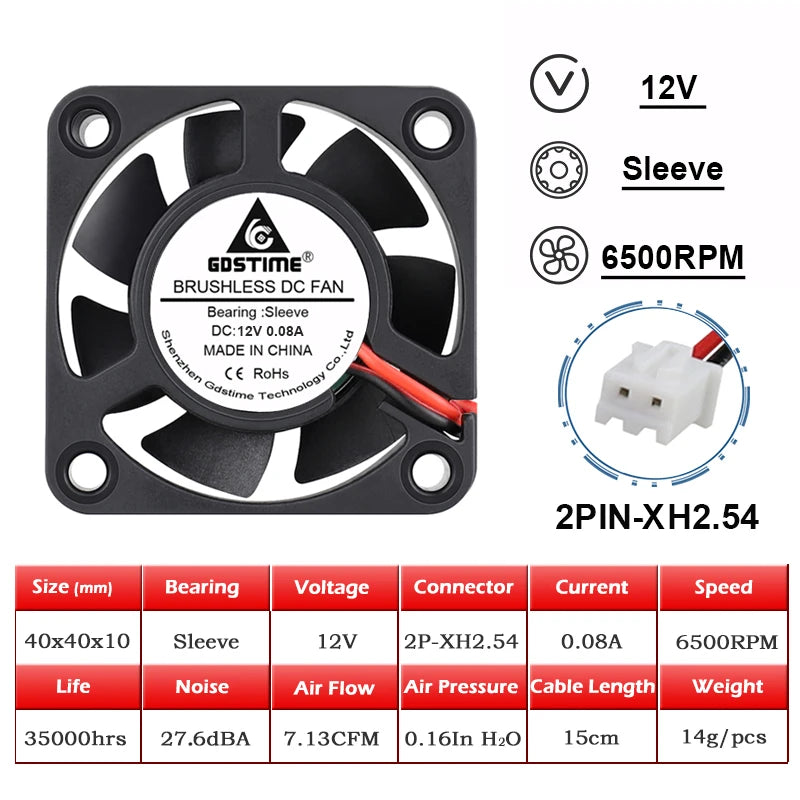Koelventilator GDSTIME 4010