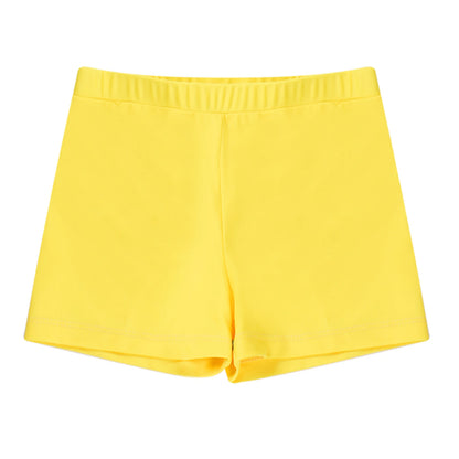 Kids Girls Shorts Summer Stretchy Swimming Shorts for Yoga Sports Gymnastic Swimming Bathing Beachwear Children Shorts Pants