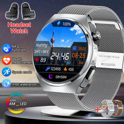 Man Smartwatch TWS Headset NFC Smartwatch