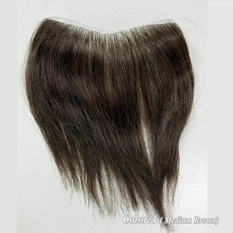 Heren Toupet Zwart Bruin Haar