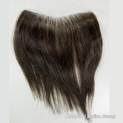 Heren Toupet Zwart Bruin Haar