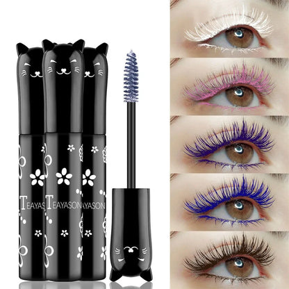 Multicolour Mascara Waterproof Fast Dry Eyelashes Curls Extension Make-Up Eyelashes Blue Pink Purple Black White Ink Mascara