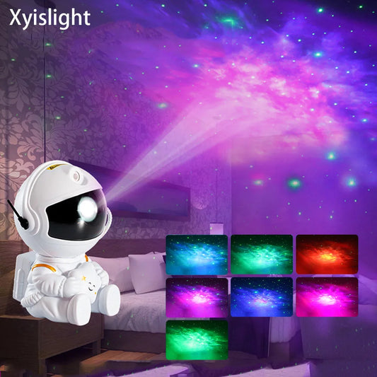 2024 NEW Spaceman Projector Starry Sky Galaxy Stars Projector Night Light LED Lamp for Bedroom Room Decor Decorative Nightlight