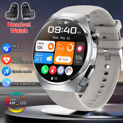 Man Smartwatch TWS Headset NFC Smartwatch