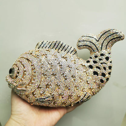 Luxe Vis Kristal Tasje