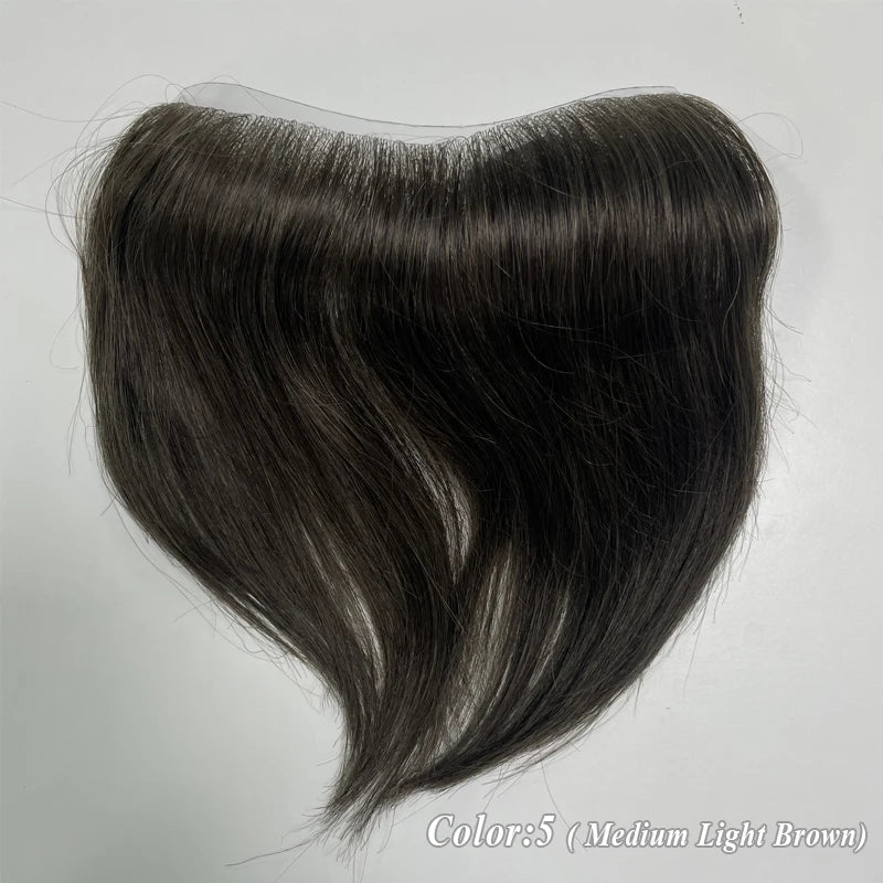 Heren Toupet Zwart Bruin Haar