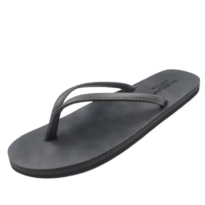 Fashion New Summer Non Slip Comfortable EVA Sole Soft Slippers Men's Flip Flops for Beach Daily 2025 Lovers Slipper Shoes Home