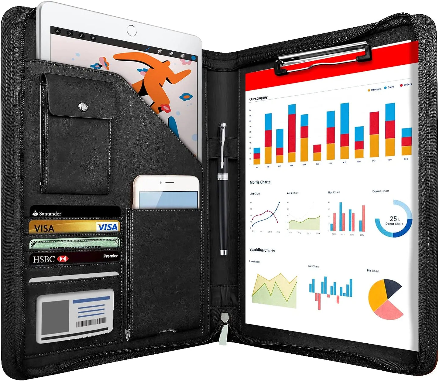 Leather Business Stationery Folder