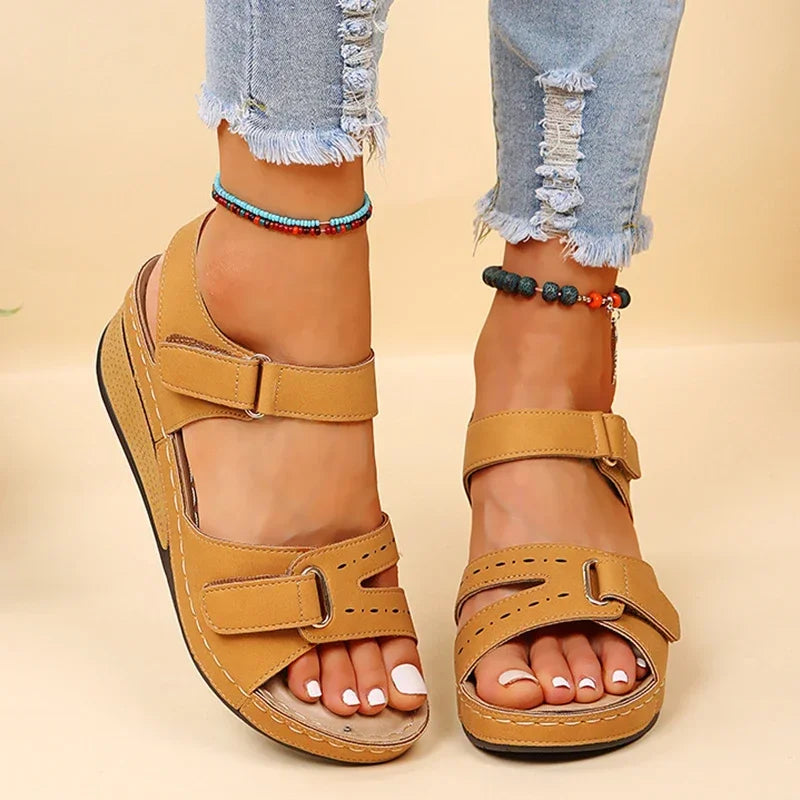 Summer Wedge Sandals for Women 2025 New Fashion Non Slip Beach Shoes Woman Lightweight Casual Platform Sandalias Mujer Plus Size