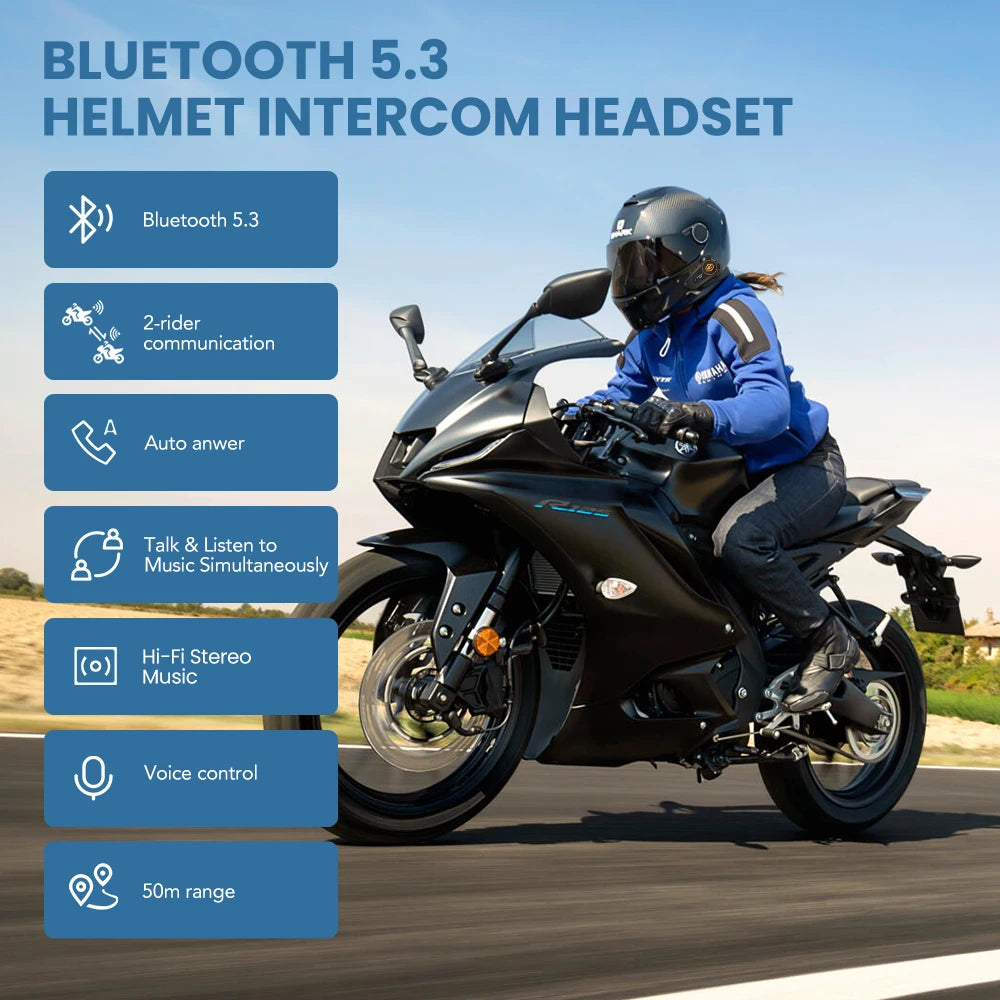 Intercom Headset Helmet