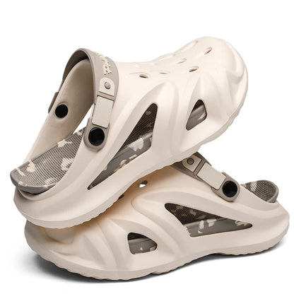 summer new fashion plus size EVA platform soled couple slippers outdoor casual comfortable walking beach trend sandals