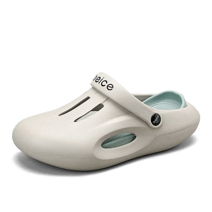 Comwarm 2024 Summer Clogs Slippers For Woman Summer Fashion Platform Hole Shoes Beach Sandals Casual Indoor Bathroom House Shoes