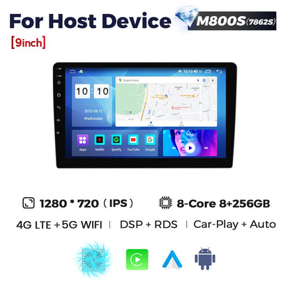 NaviFly 9 10 inch 1280*720 Car Multimedia Video Player Universal Stereo Radio GPS For Volkswagen Nissan Hyundai Kia Toyota